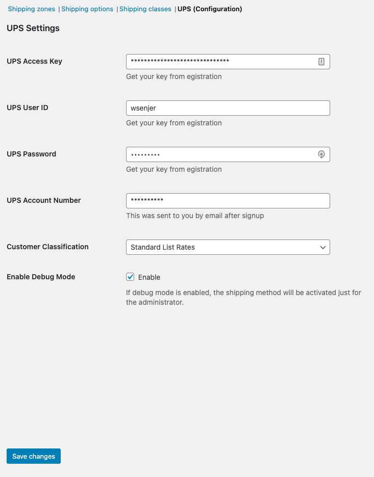 WooCommerce UPS Integration