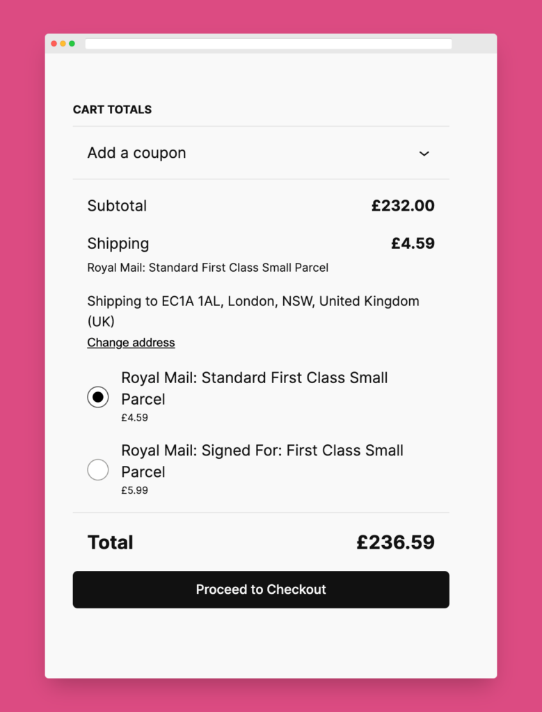 WooCommerce Royal Mail Shipping Calculator Pro screenshot 5