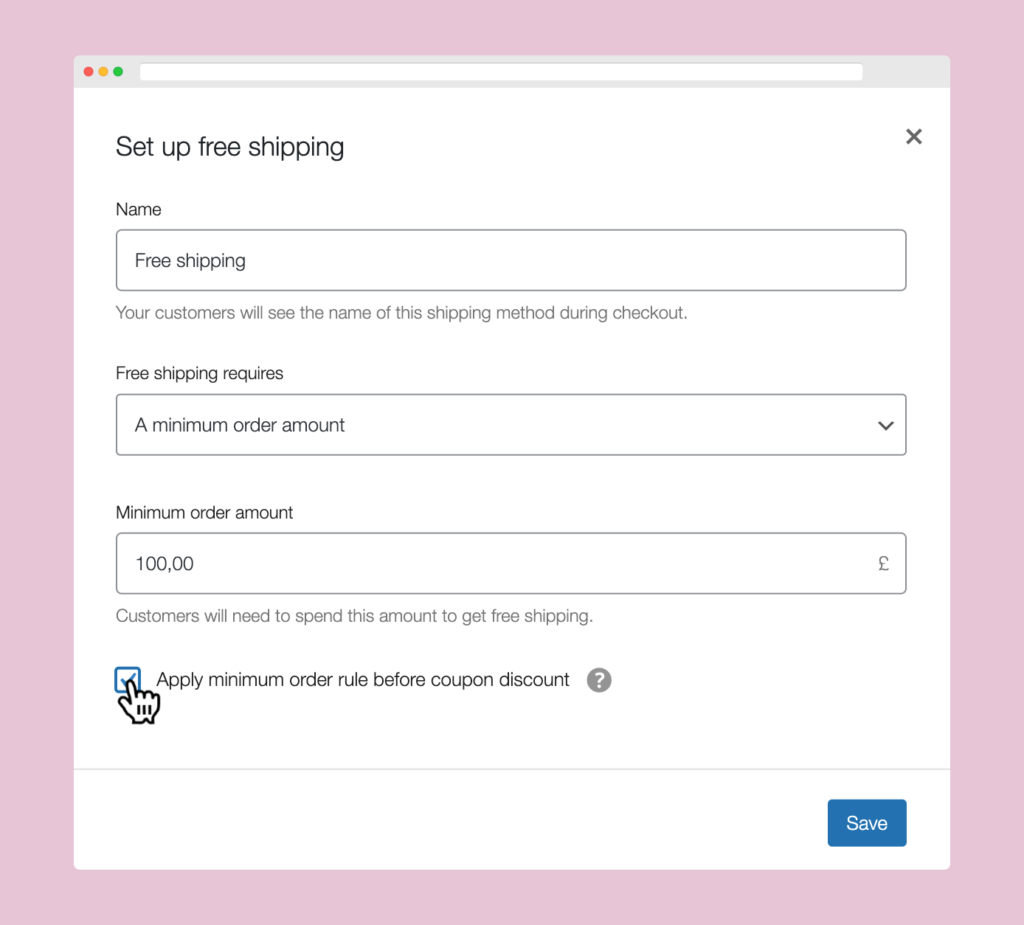 Free Shipping Settings in WooCommerce