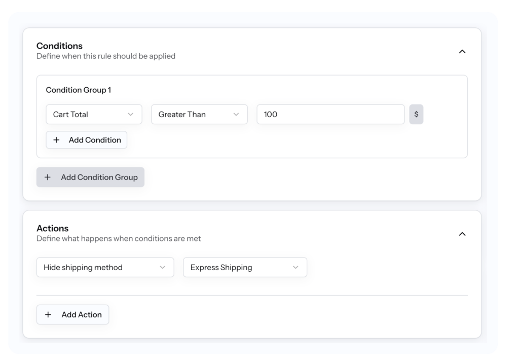 Rulehook - Hide Express Shipping