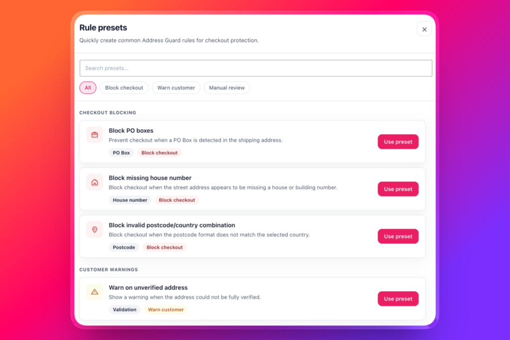 WooCommerce Address Guard Pro screenshot 6