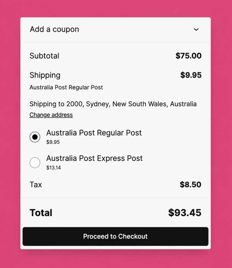 Australia Post WooCommerce Extension PRO screenshot 8