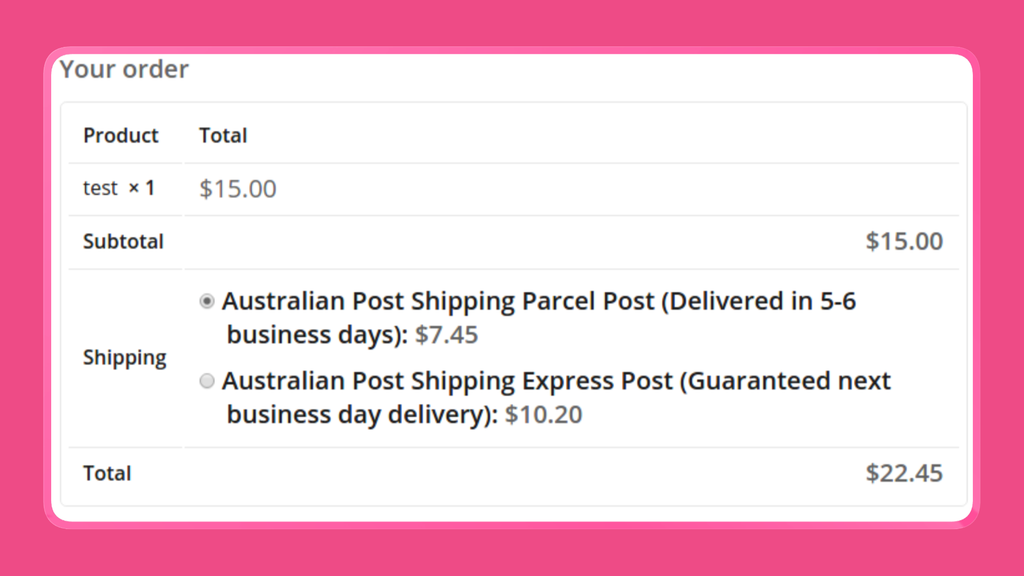 Free plugin — Regular and Express at checkout