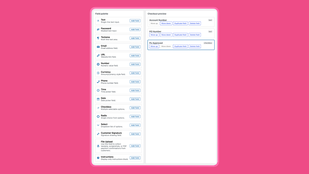 Build the checkout form